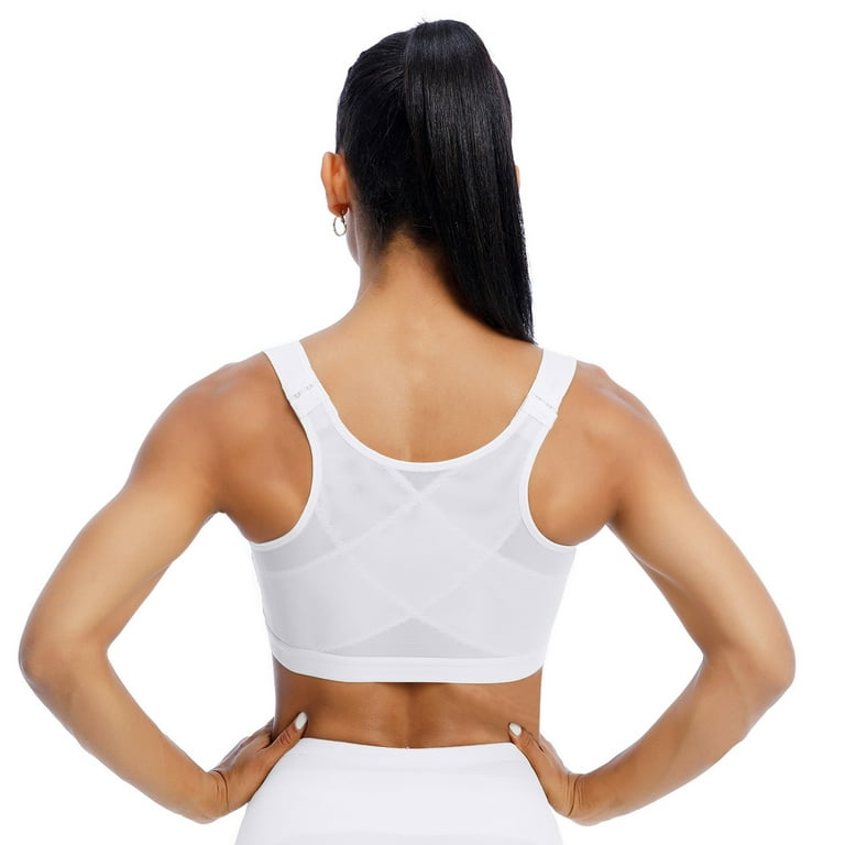 MRULIC bras for women Bra For Seniors Front Closure Posture