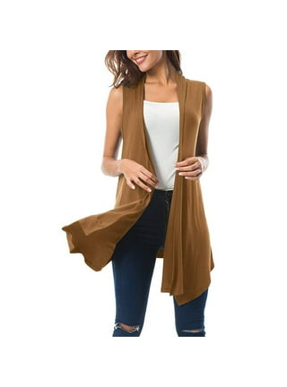 Drape front sweater on sale vest