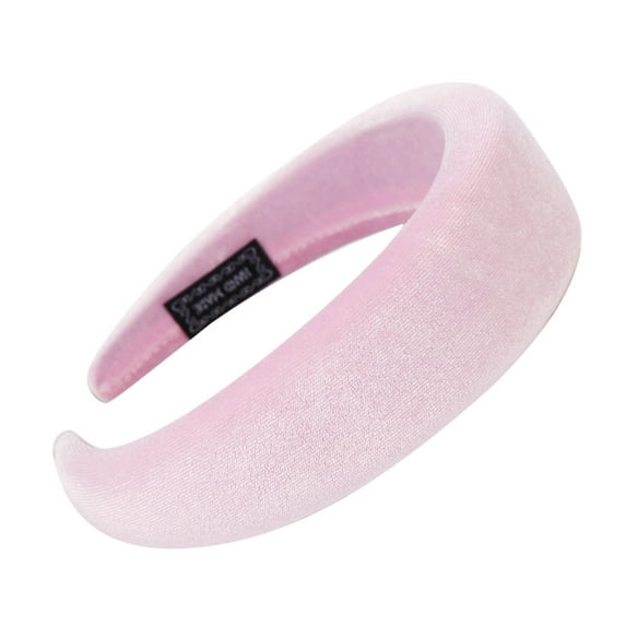 MRULIC headbands for women Fashion Sponge Velvet Hairband Women Hair Head Hoop Sweet Girls Hair Headband Pink + One size
