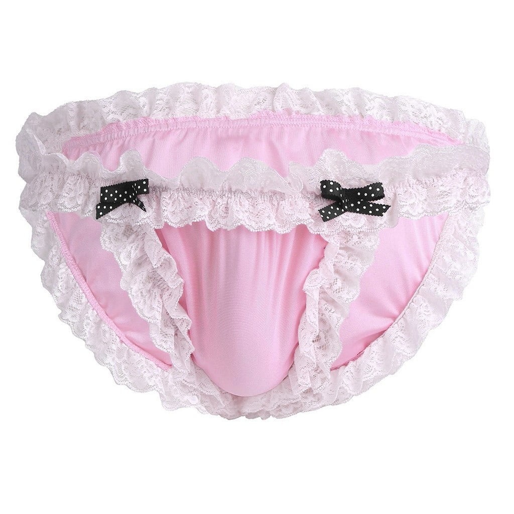 MRULIC lingerie for women Men Briefs Briefs Underwear Satin Lace