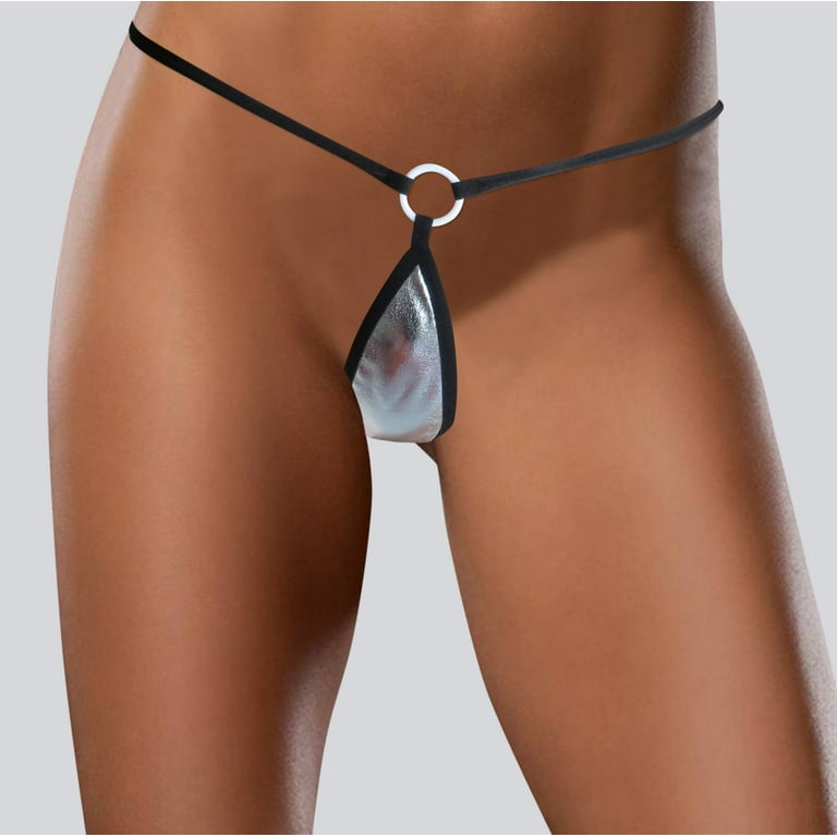 MRULIC lingerie for women Women T Pants Open Crotch Underwear Underpants  Lingerie Grey + One size