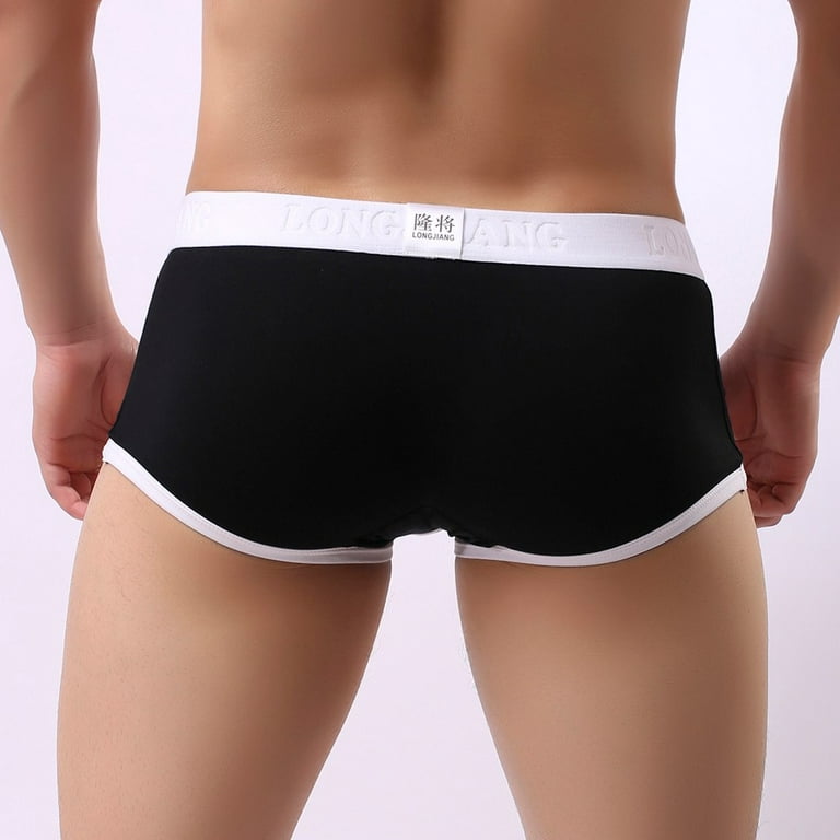 MRULIC mens underwear Underwear Briefs Mens Solid Pouch Underpants