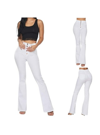 Jeans Para Mujer 2023 Pantalones De Mujer Moda Sólido Slim Cintura Alta  Pantalones Largos Lápiz Damas Femme Con Botones De 22,48 €