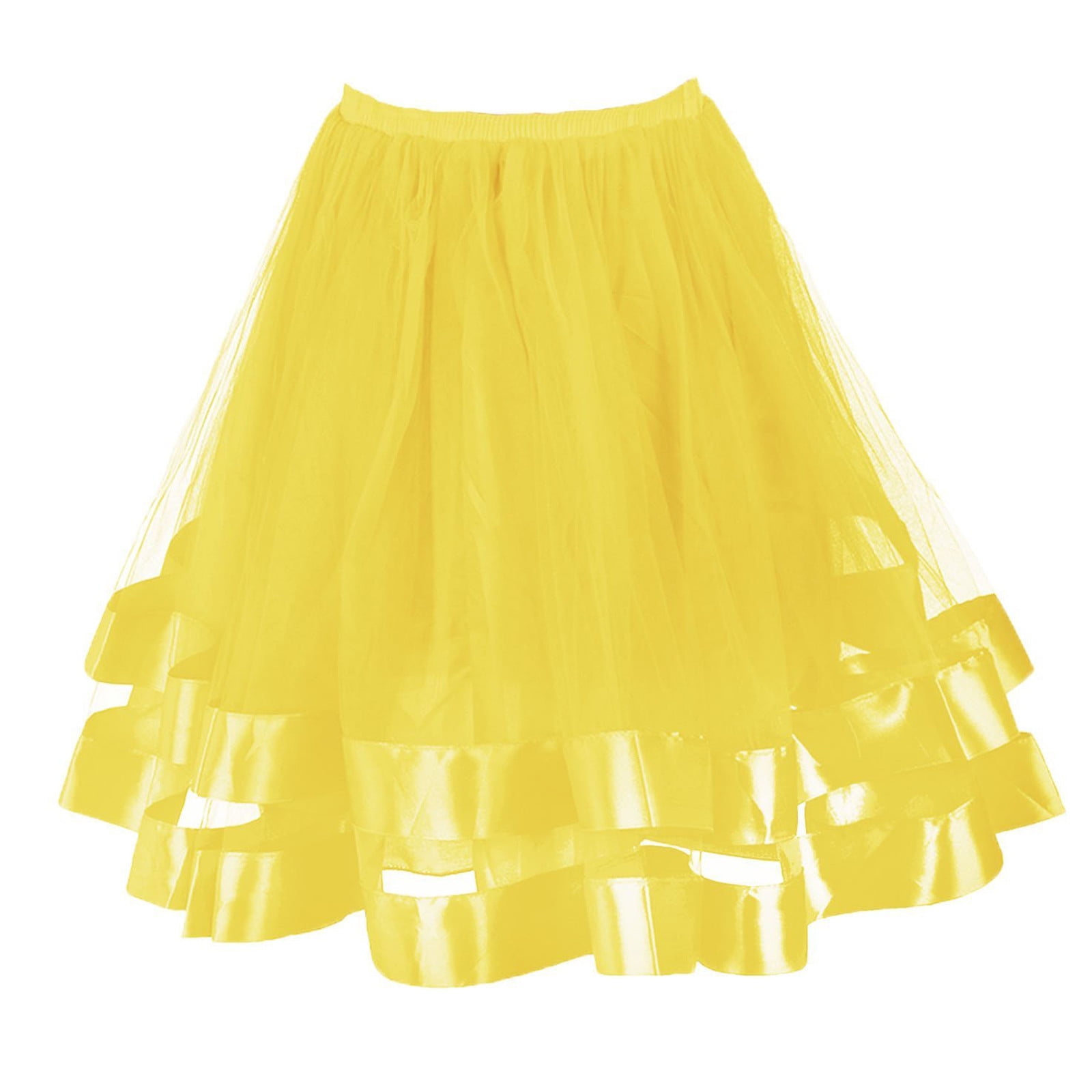 MRULIC skirts for women Women Petticoat Underskirt Swing Tutu Princess ...