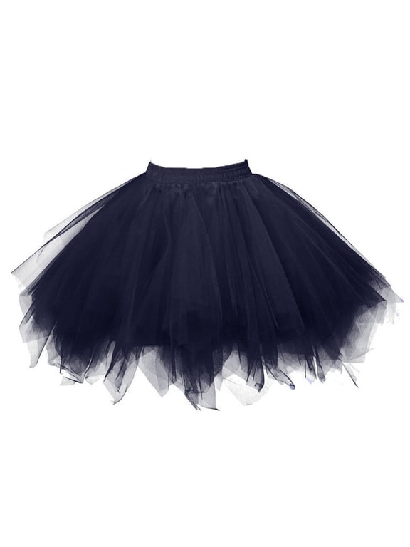 skirts for women Womens High Quality Pleated Gauze Short Skirt Adult Tutu Dancing Skirt Black + 3XL