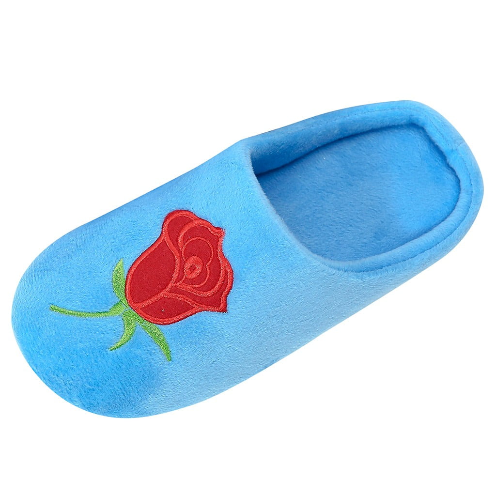 MRULIC slippers for women Women Men Unsexy Warm Flower Slipper Indoors