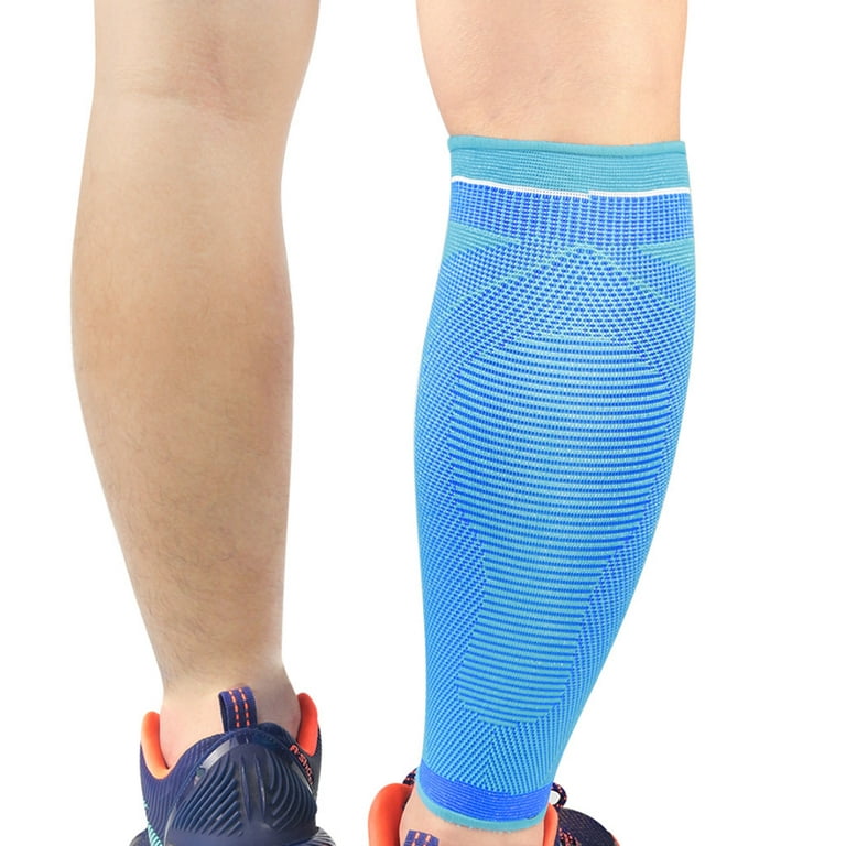 MRULIC socks for women Calf Compression Sleeve Leg Compression Socks for  Shin Splint, Calf Pain Relief Blue + XL