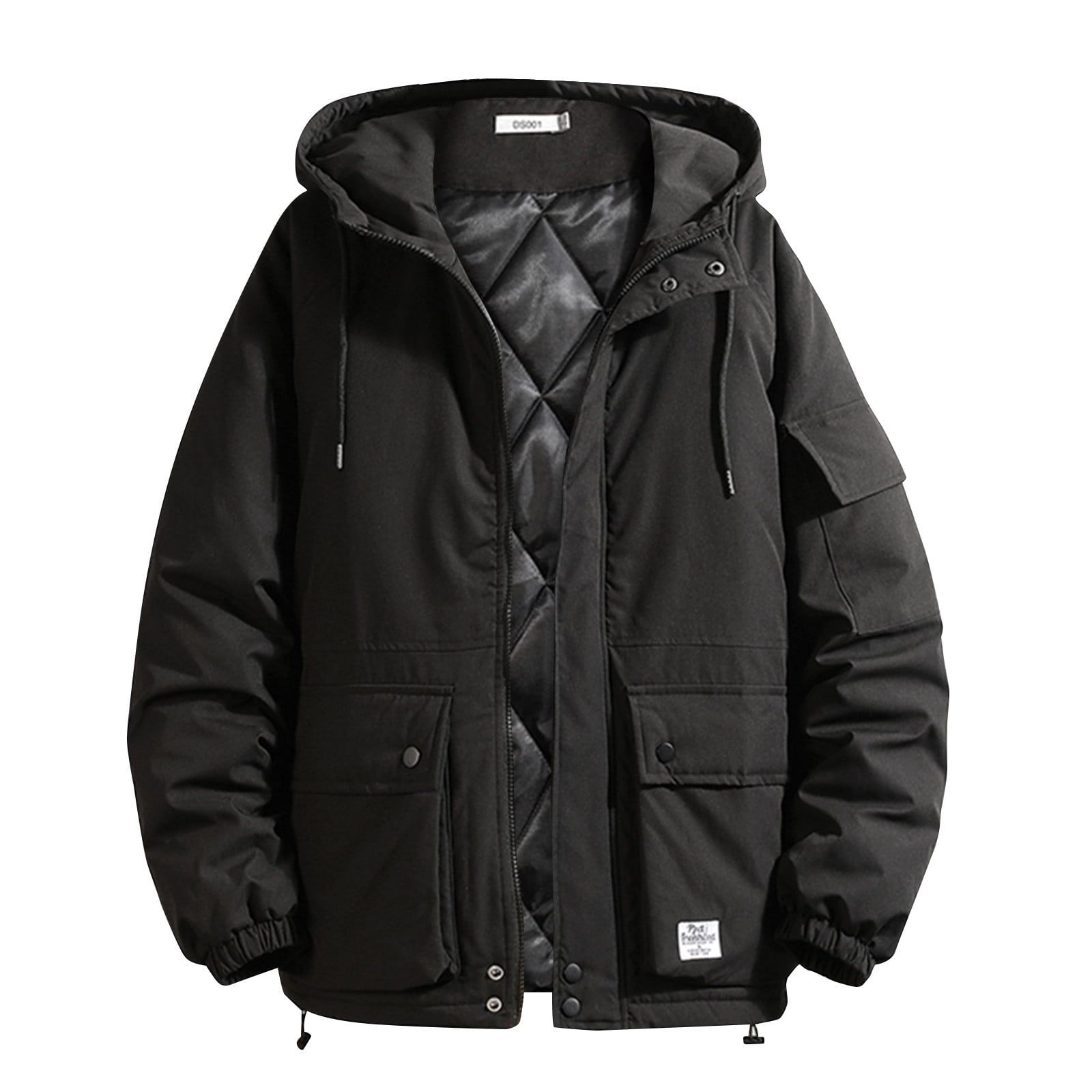 MRULIC winter coats for men Men's Autumn And Winter Coat Jacket Large ...