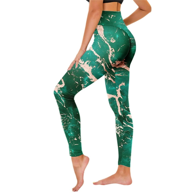 MRULIC yoga pants Workout For Yoga Leggings Tummy Pants Slimming Running  Control Yoga Pilates Women's Print Running Pants Skinny Booty Yoga Pants