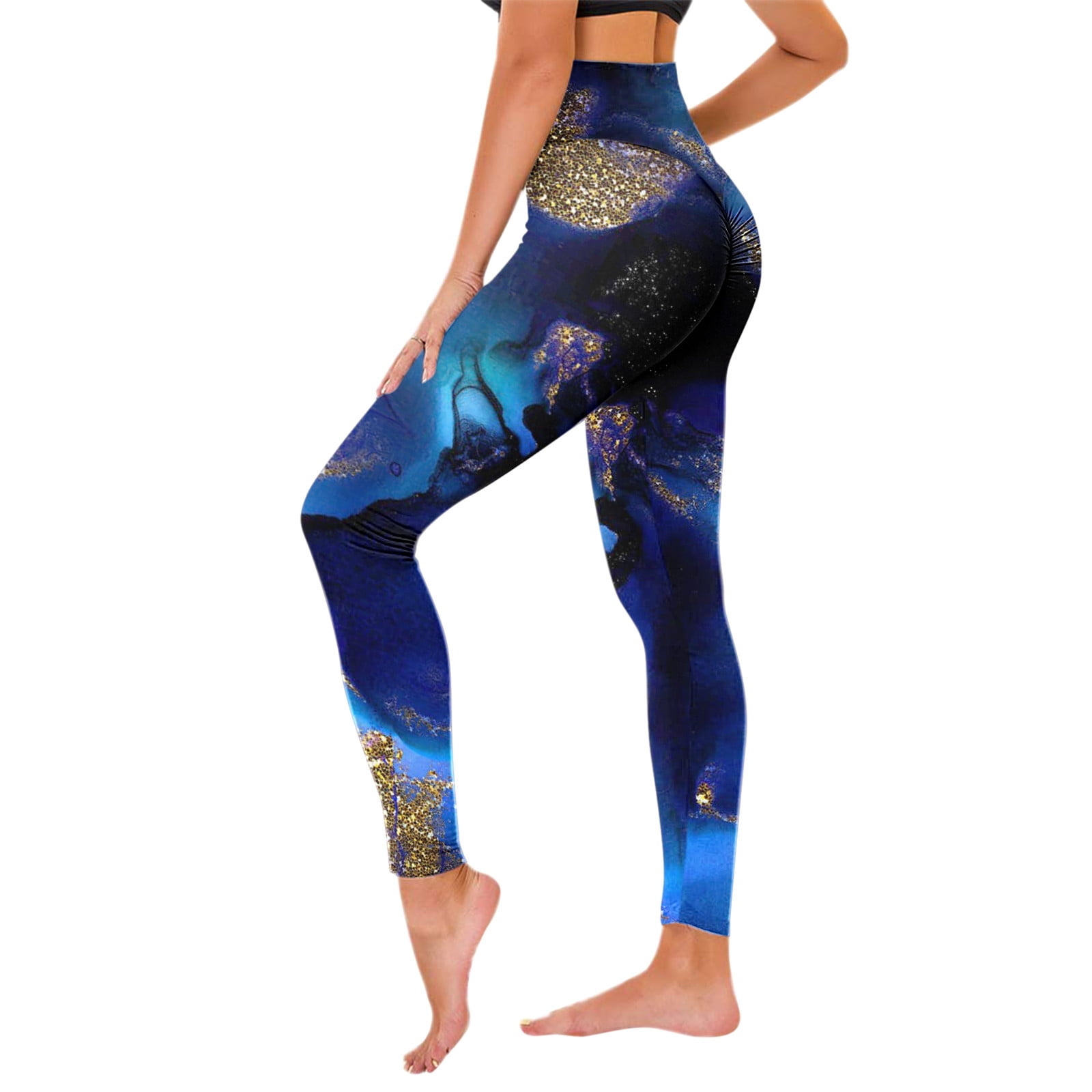 MRULIC yoga pants Workout For Yoga Leggings Tummy Pants Slimming Running  Control Yoga Pilates Women's Print Running Pants Skinny Booty Yoga Pants  Green + XXL 