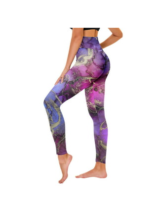 MRULIC yoga pants Luck Pants Skinny For Yoga Good Print Pants Women's  Pilates Green Leggings Running Paddystripes Pants Black + XXL