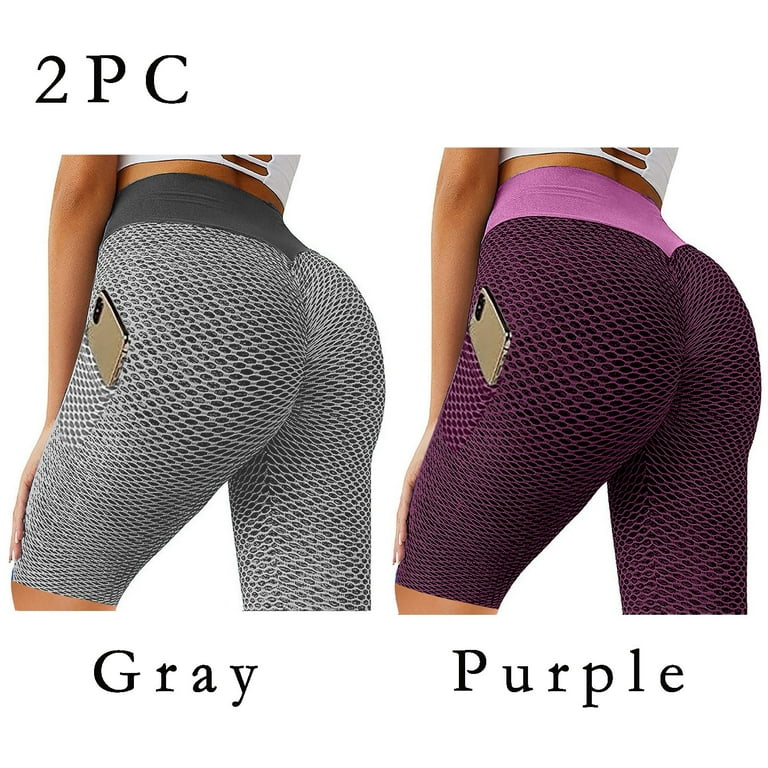 MRULIC yoga shorts for women 2PC Women's Casual Tight-fitting