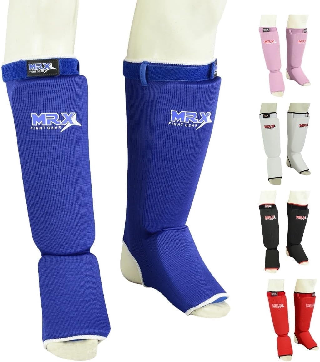 MRX BOXING & FITNESS Muay Thai Shin Guards Kick Boxing Leg & Foot ...