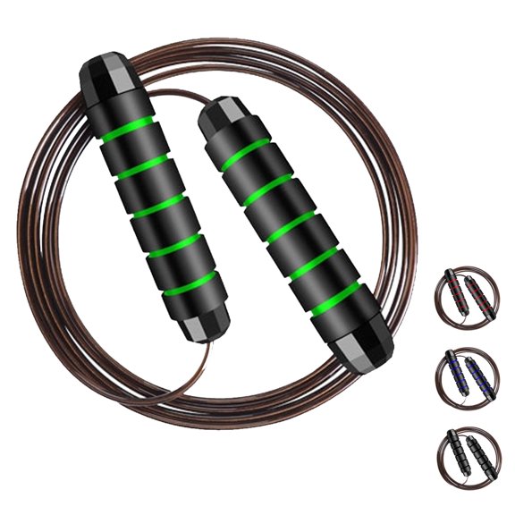 MRX BOXING & FITNESS Speed Jump Rope for Men, Women & Kids Tangle-Free Adjustable Steel Cable with Smooth Ball Bearings, and Comfortable Foam Handles for Full-Body