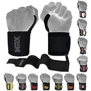 MRX Weight Lifting Wrist Wraps GYM Training Straps Wrist Support While Lifting Crossfit Wrap 18 Inches Long 1 Pair Black