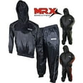 thumbnail image 1 of MRX Heavy Duty Sweat SAUNA SUIT With Hoodie Exercise Gym Suit Fitness Weight Loss Slimming MMA Training Black (XLarge), 1 of 5