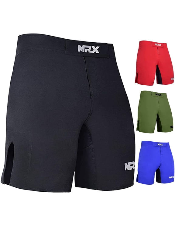MMA BJJ Shorts Mens Cage Fight Grappling Mixed Martial Black Small