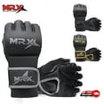 thumbnail image 1 of MRX MMA Mens Sparring Grappling Gloves Training Muay Thai Adjustable Wrist Wrap Silver Small, 1 of 5