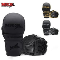 MRX MMA Protective Grappling Glove Muay Thai Training Kickboxing Boxing Glove Black L/XL