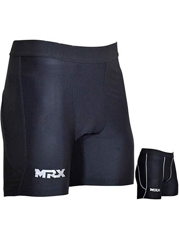Men’s Compression Shorts Lightweight Running Gym Training Sports Fitness Shorts Black Small