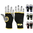 thumbnail image 1 of MRX Muay Thai Boxing Inner Gloves Protective Hand Wrap (Black,Yellow X-Large), 1 of 5
