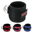 thumbnail image 1 of MRX Weight Lifting Ankle D Ring Straps GYM Workout Weightlifting Thai Strap Black (Single), 1 of 2
