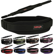 MRX Weight Lifting Belt with Double Back Support Gym Training Black L