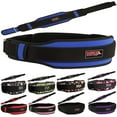 thumbnail image 1 of MRX Weight Lifting Belt with Double Back Support Gym Training Blue L, 1 of 5