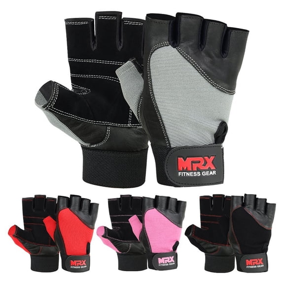 MRX Weight Lifting Gloves Gym Training Bodybuilding Fitness Glove Workout Men & Women Grey XL