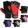 thumbnail image 1 of MRX Weight Lifting Gloves Gym Training Bodybuilding Fitness Glove Workout Men & Women Red L, 1 of 7