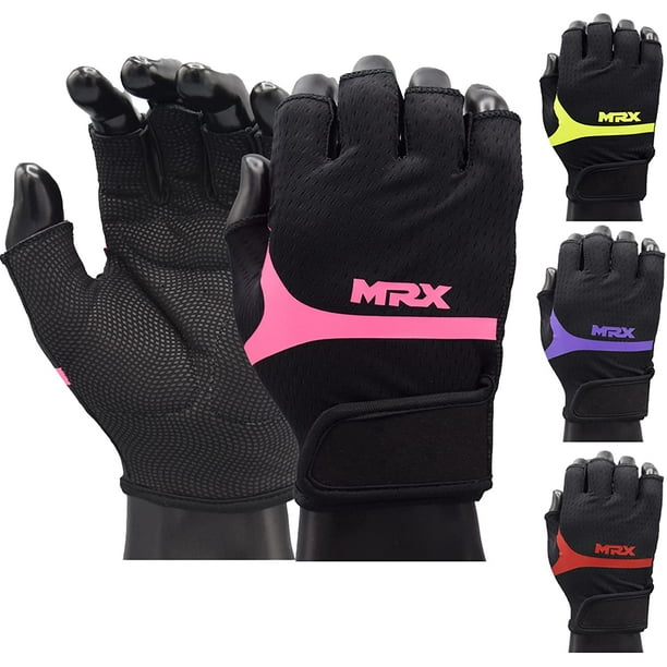 MRX Weight Lifting Gloves for Women Breathable Workout Gloves Anti Slip Gym Gloves Pink Small Walmart Business Supplies
