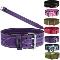 MRX Weight Lifting Leather Belt Training Fitness Back Support Purple XXL