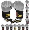 thumbnail image 1 of MRX Weight Lifting Wrist Wraps GYM Training Straps Wrist Support While Lifting Crossfit Wrap 18 Inches Long 1 Pr Yellow, 1 of 2