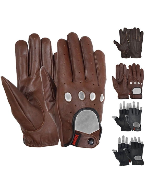 Winter Leather Driving Gloves For Men Women Full Finger Full Finger Gloves