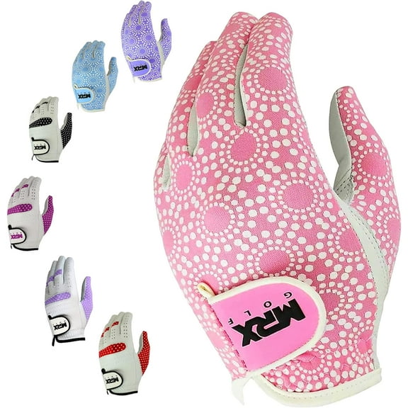 MRX Women's Left Hand Golf Gloves Cabretta Leather Pink S