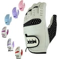 thumbnail image 1 of MRX Women's Right Hand Golf Gloves Cabretta Leather White / Black M, 1 of 9