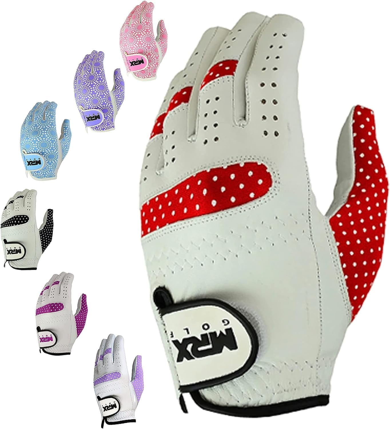 Grip Master FL27 Featherlite – Putter Oversize Deux Tons Cabretta Rouge Et Blanc