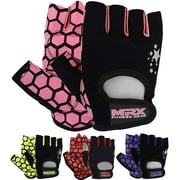 MRX Women's Weight Lifting Gloves Gym Training Bodybuilding Workout Glove Pink Star M