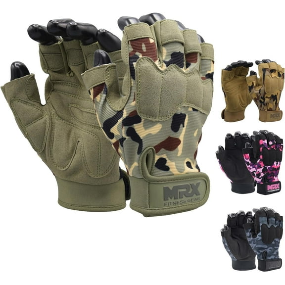 MRX Workout Gloves for Men and Women – Breathable, Snug-Fit Exercise Gloves for Weight Lifting, Cycling, Gym Training & Outdoor Activities|Green XL