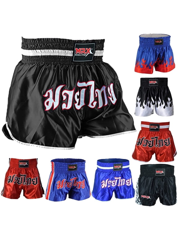 boxing shorts for Men Training Fighting Muay Thai Shorts Boxing MMA BJJ Short Kickboxing Trunks Clothing Black Large