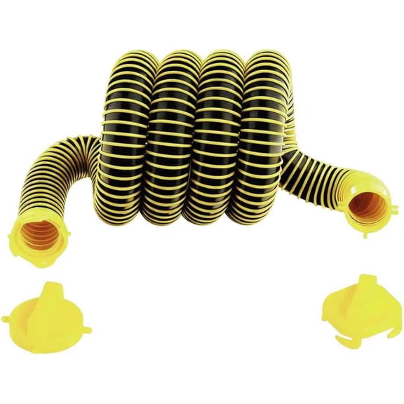 MRY 10 ft RV Sewer Hose with Swivel Fitting, TPE Technology, Abrasion & Crush Resistant, Heavy-Duty Camper Drain Hose Extension