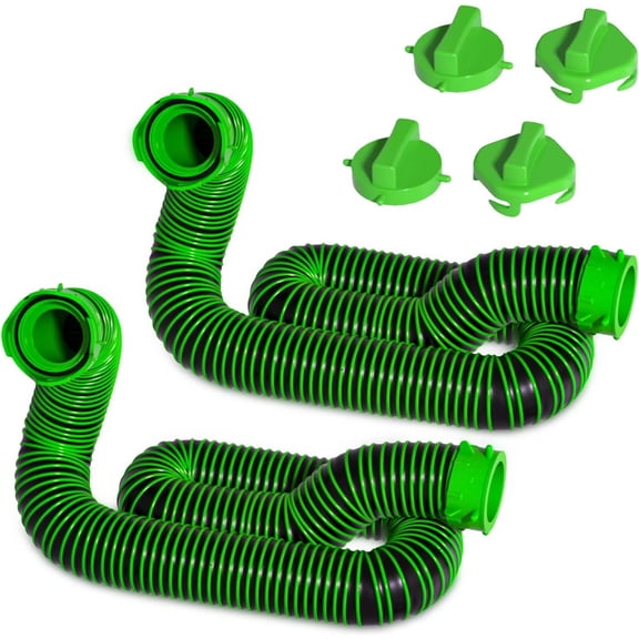 MRY 20-Foot Camper RV Sewer Hose Kit, 2 Attachable 10 ft Extension Hoses, Leak-Proof Design, UV-Resistant Material