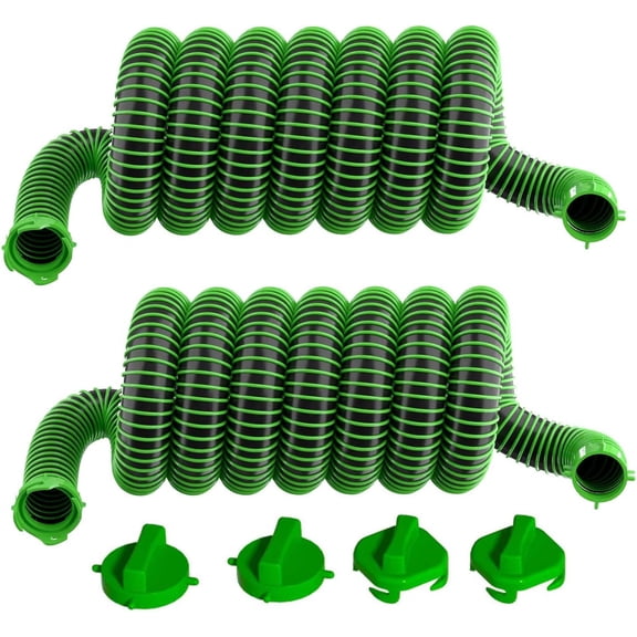 MRY 20 ft Extra Long RV Sewer Hose, Heavy Duty TPE, All-Terrain Flexible, Freeze Resistant, Commercial Grade for Large RVs