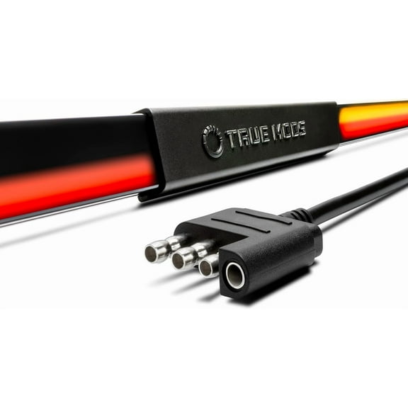 MRY 60 Inch Smoked Triple Row LED Tailgate Light Bar, Amber Sequential Turn Signal, Red Running Brake, White Reverse