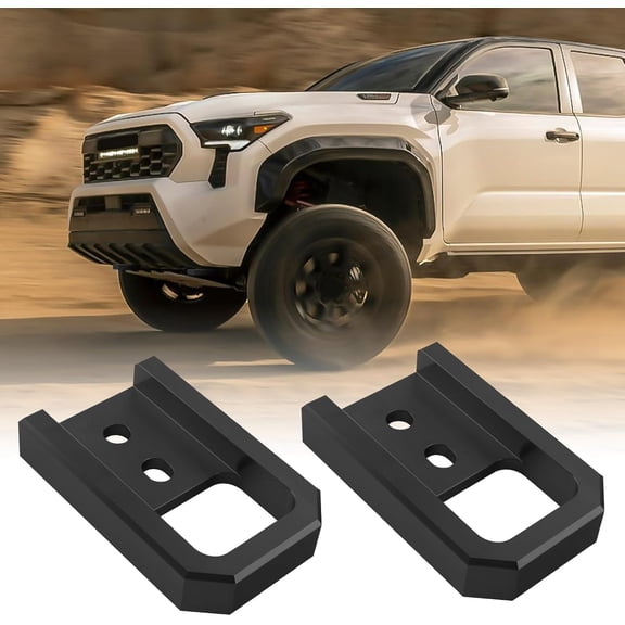 MRY Black Tow Hooks for Toyota Tacoma 2024-2026 / 4Runner 2025-2026 / Land Cruiser 250 2024-2025 - Car Recovery Accessories