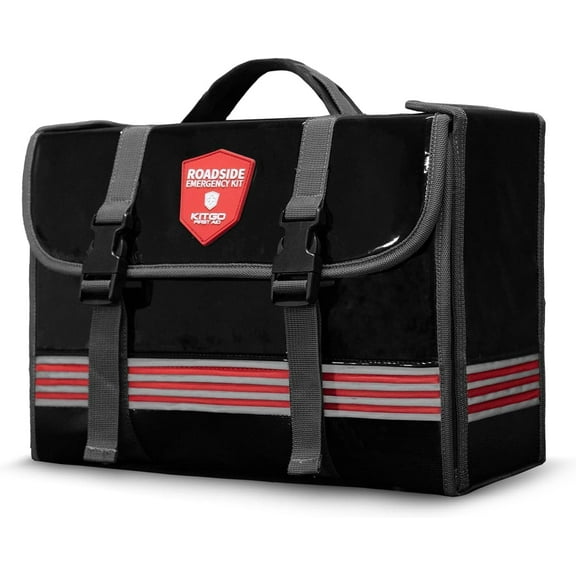 MRY Car Emergency Kit, 126 Piece, Gift for Father Women Friend, Premium Roadside Assistance Essentials with Jumper Cables, Tow Rope, Ideal Auto Road Safety Kit for Truck, RV