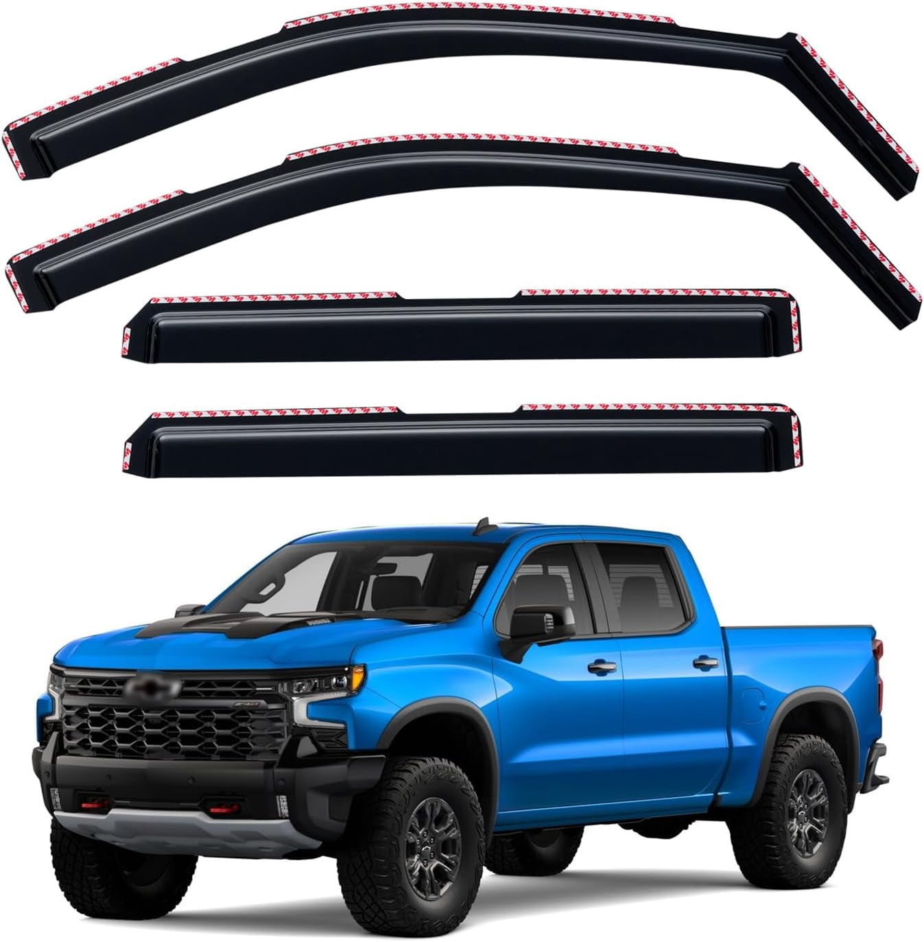 Exciting Chevy Silverado Window Rain Guards Images