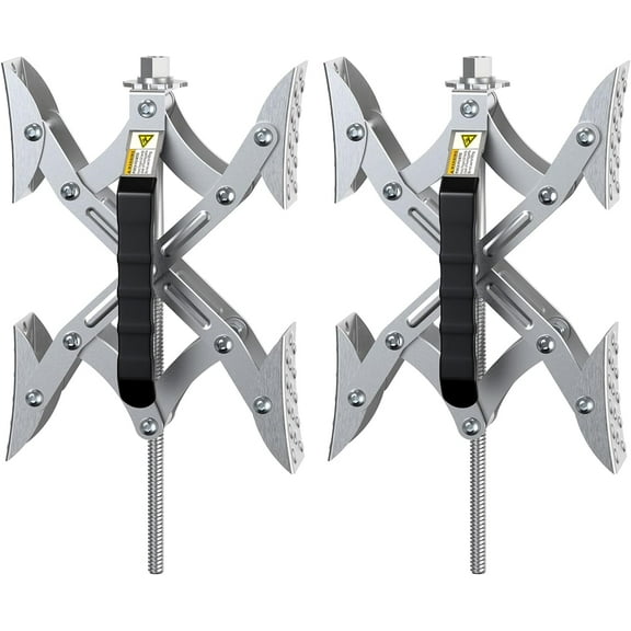 MRY RV X Chocks Wheel Stabilizer for Travel Trailers, 2 Pack RV X-Shaped Wheel Chocks Open 2" to 10", Camper RV Tire Chock Stabilizers Locking Chock with Wrench