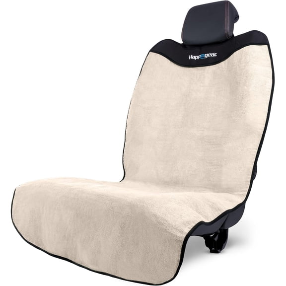 MRY Waterproof Car Seat Cover & Protector, Universal Fit Car Seat Towel Cover, Non-Slip Backing, Easy Install & Storage, Machine Washable, Fits Front & Back, Sand