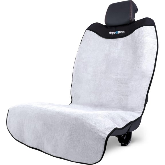 MRY Waterproof Car Seat Cover & Protector, Universal Fit Car Seat Towel Cover, Non-Slip Backing, Easy Install & Storage, Machine Washable, Fits Front & Back, Silver